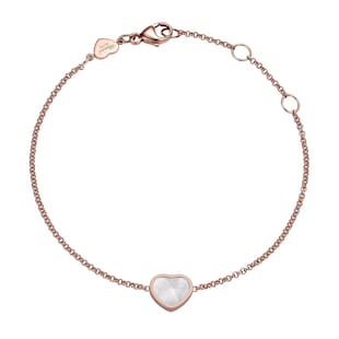 Chopard Happy Hearts Rose Gold White Bracelet