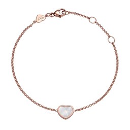 12950876 - Happy Hearts Rose Gold White Bracelet