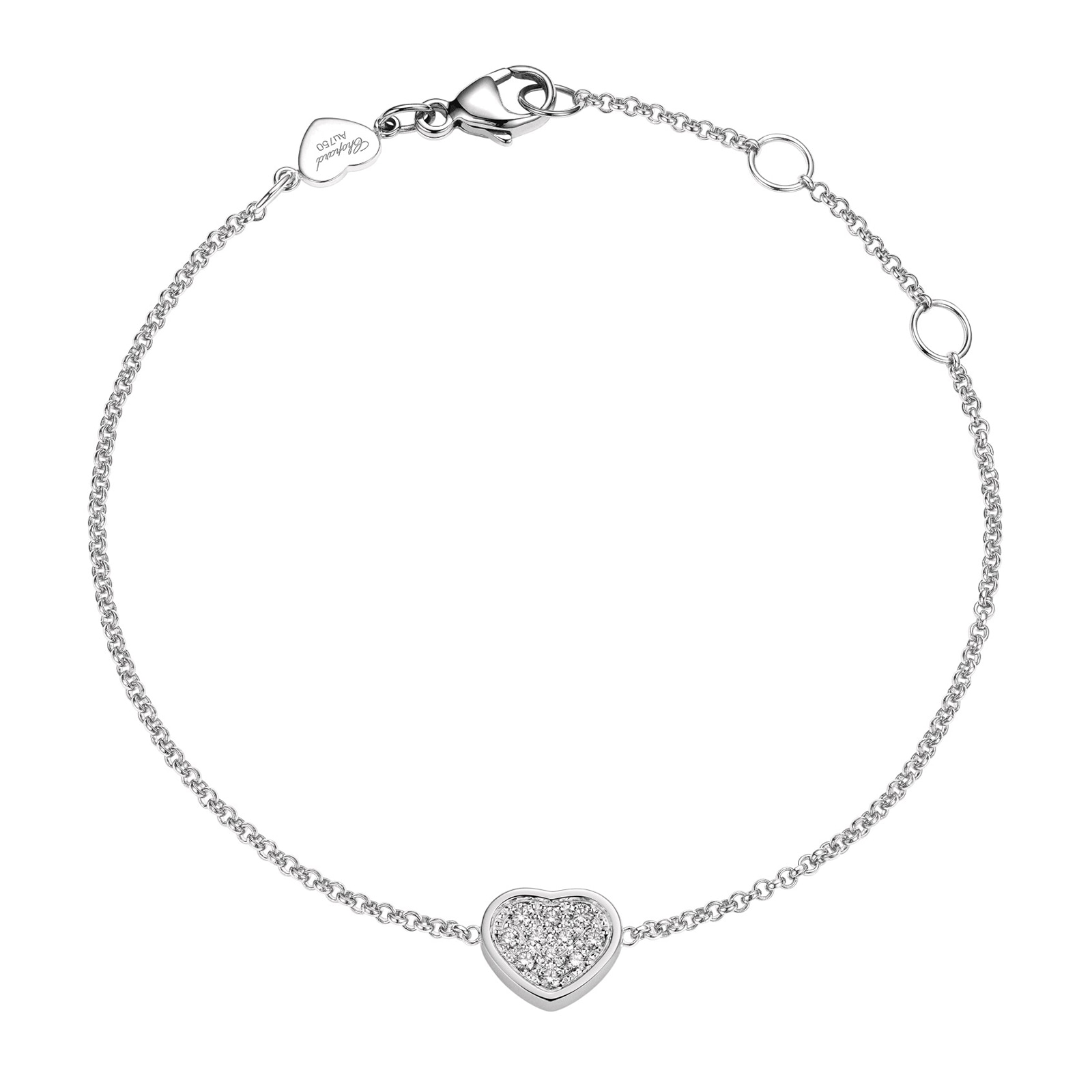 Chopard Happy Hearts White Gold Diamond Bracelet