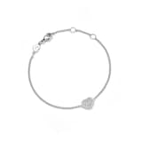 Chopard My Happy Hearts Bracelet In Ethical 18ct White Gold With Diamonds