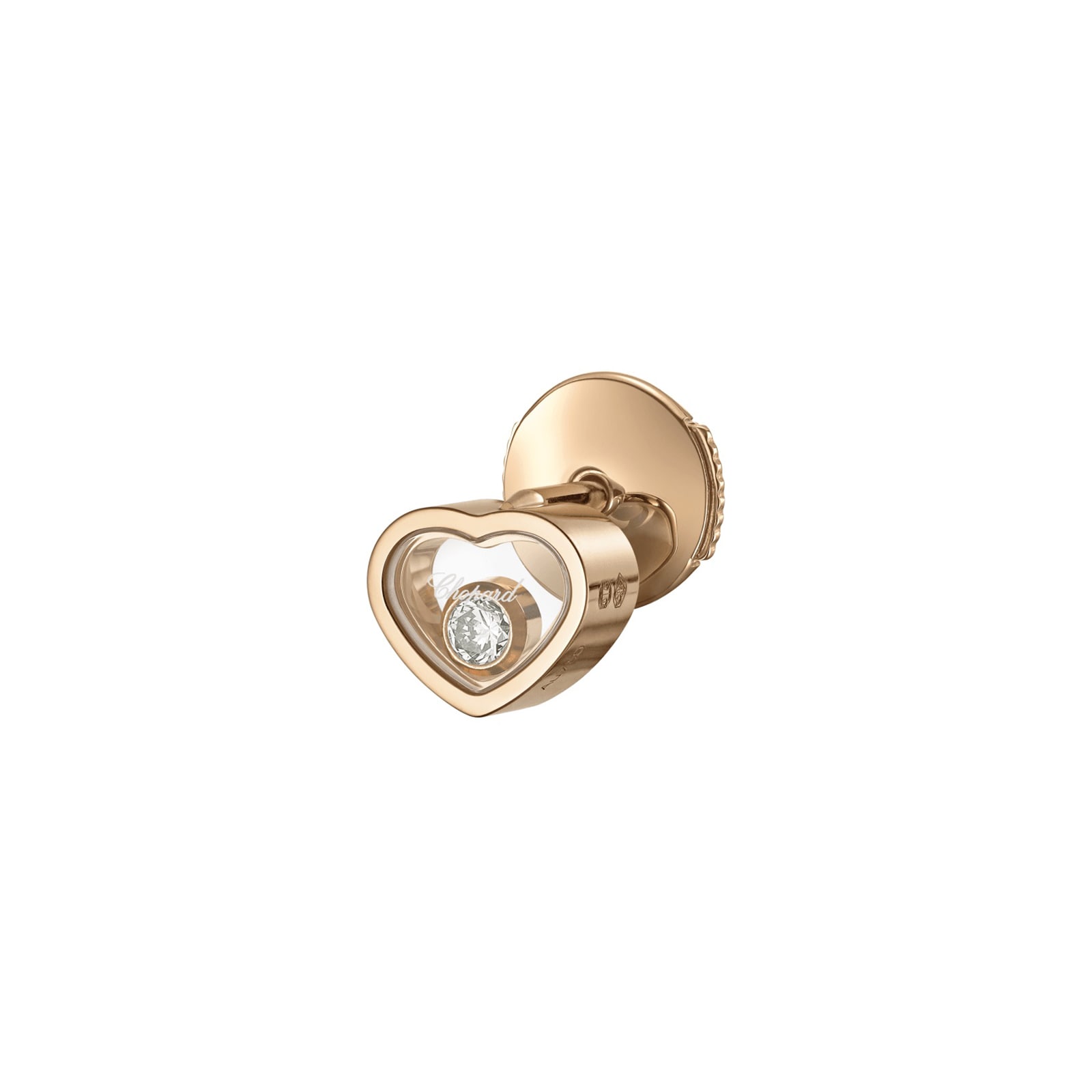 Chopard Happy Hearts Rose Gold Diamond Single Earring