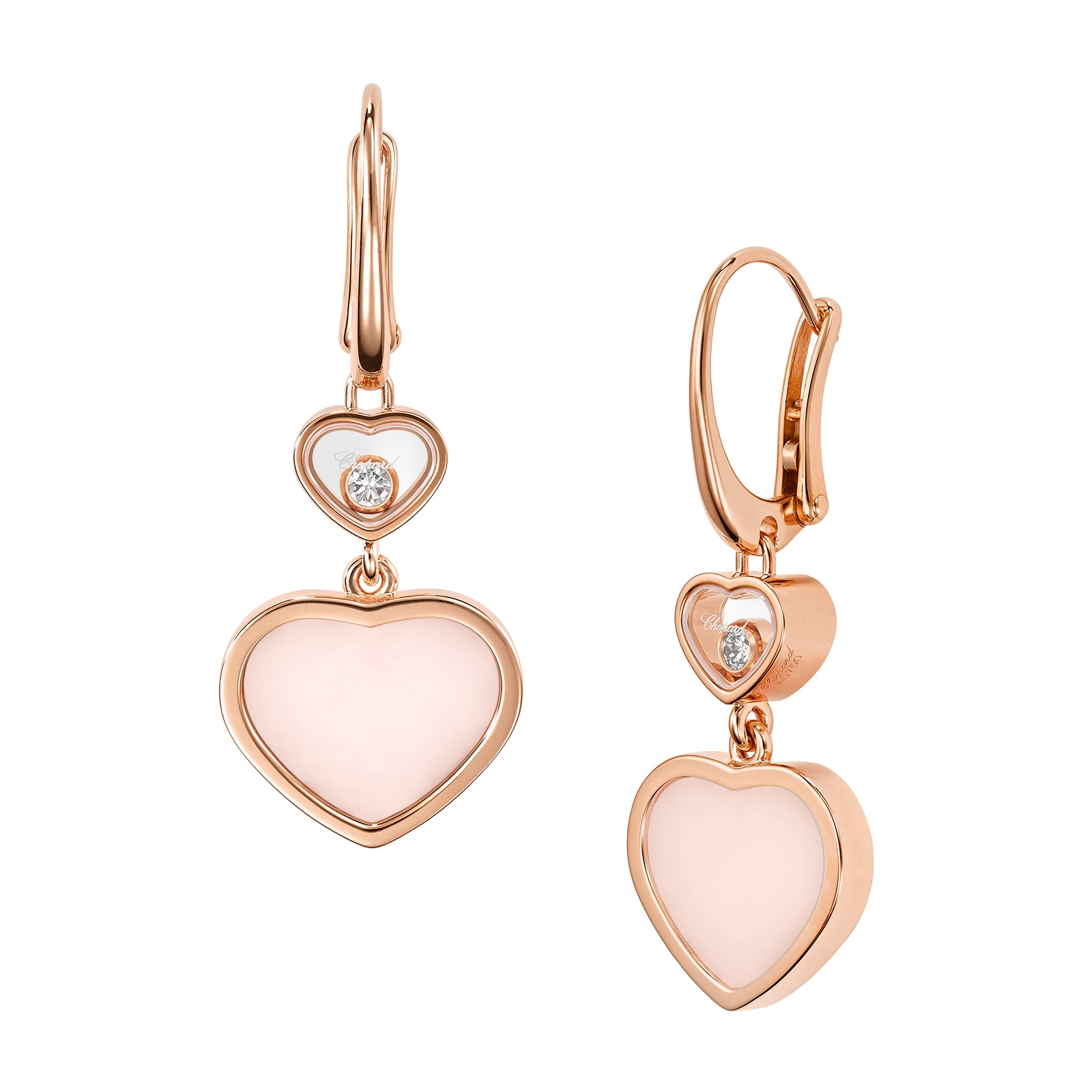 Chopard Happy Hearts Pink Earrings Chopard Happy Hearts Pink Earrings