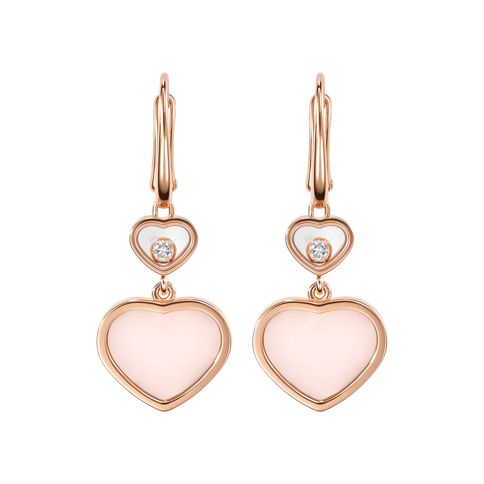 Chopard Happy Hearts Pink Earrings Chopard Happy Hearts Pink Earrings