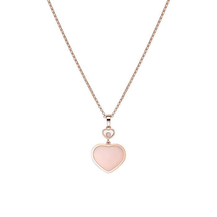 Chopard Happy Hearts Pink Pendant Necklace