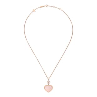 Chopard Happy Hearts Pink Pendant Necklace