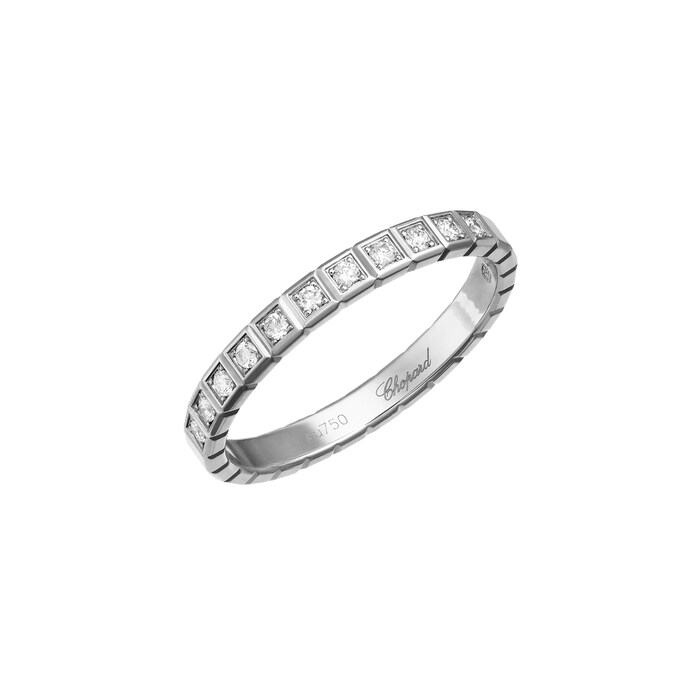 Chopard Ice Cube Ring, Ethical White Gold, Half-Set Diamonds