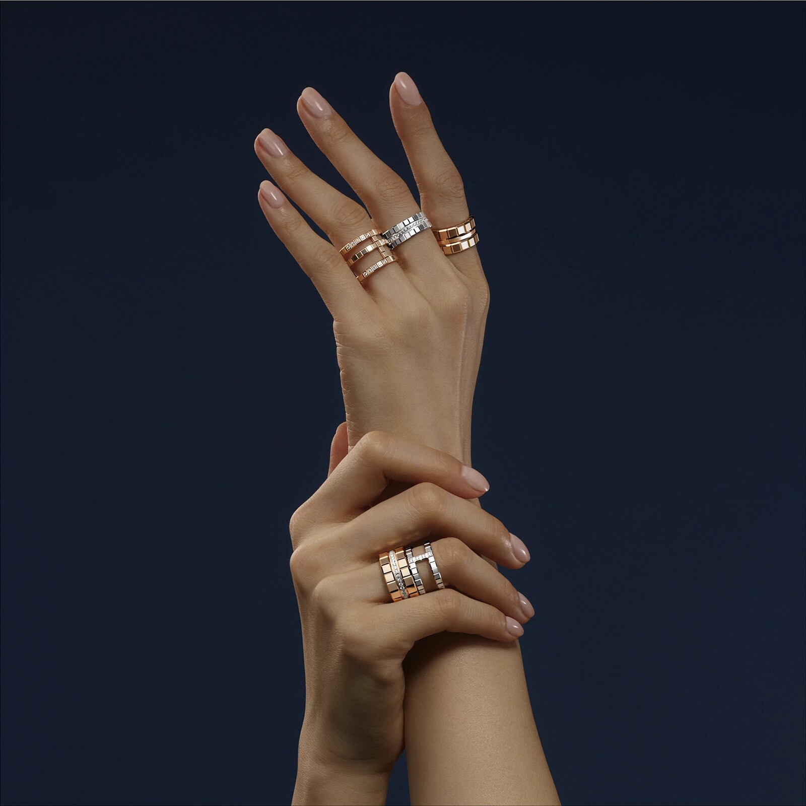 Chopard Ice Cube Ring, Ethical Rose Gold, Diamonds