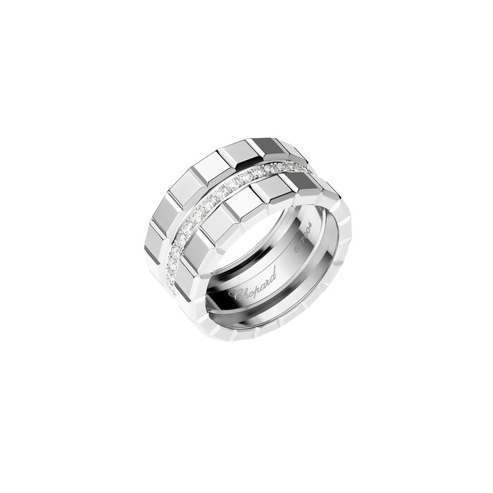 Chopard Ice Cube Ring, Ethical White Gold, Diamonds