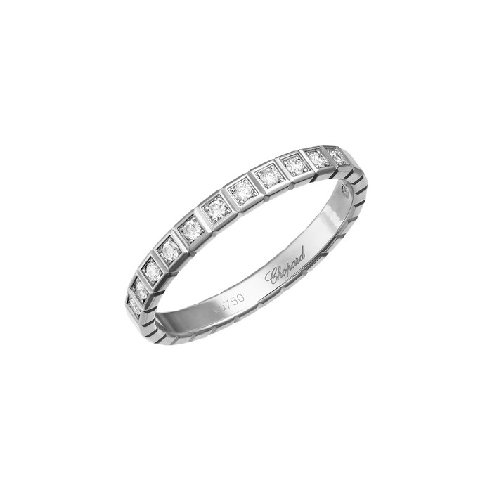 Chopard Ice Cube Ring, Ethical White Gold, Half-Set Diamonds