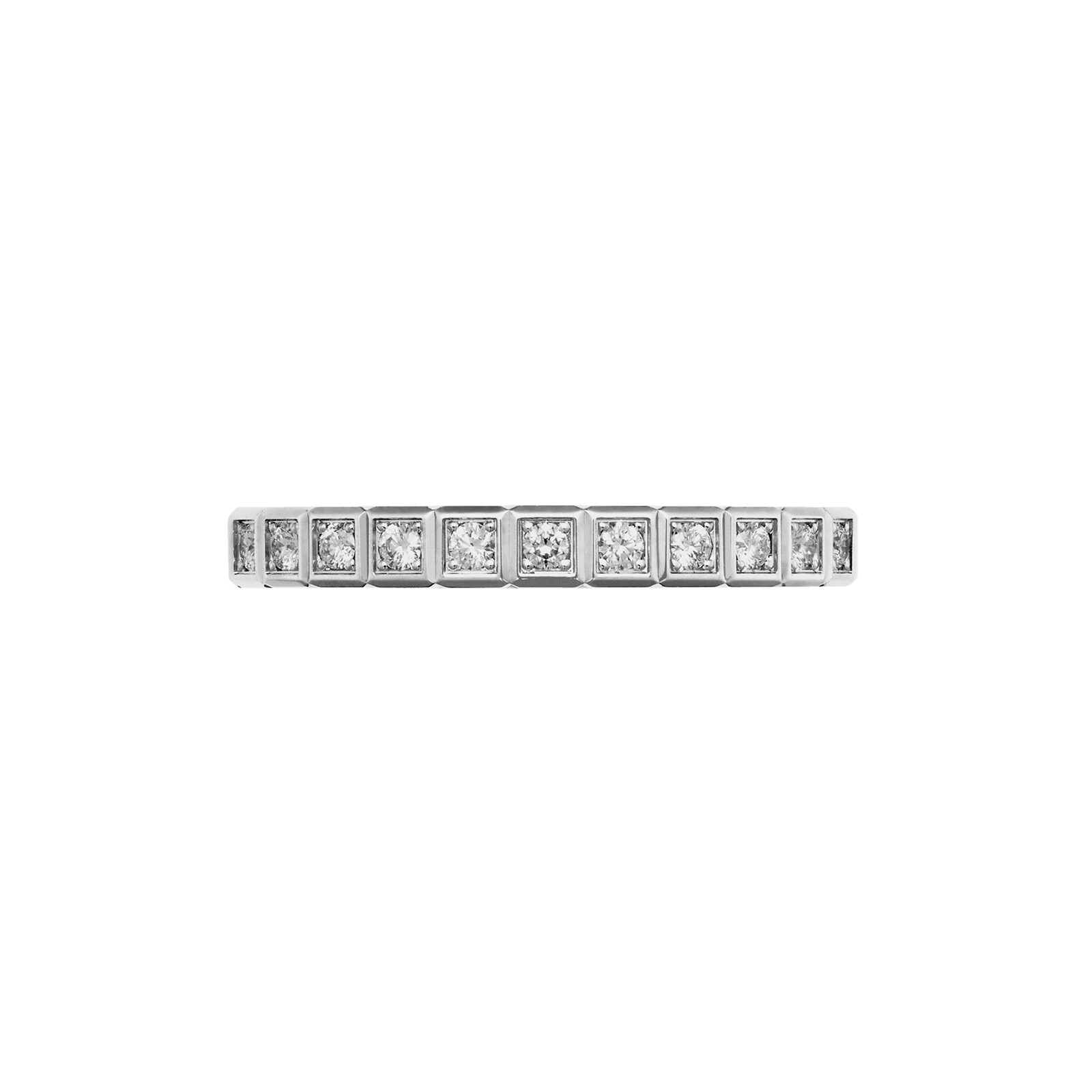 Chopard Ice Cube Ring, Ethical White Gold, Half-Set Diamonds