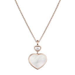 12950929 - Happy Hearts Rose Gold Pendant - Mother of Pearl