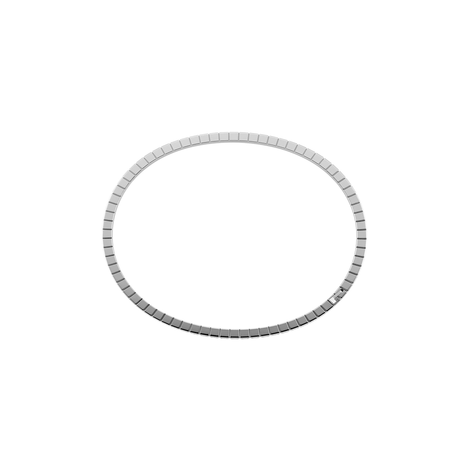 Chopard Ice Cube Bangle, Ethical White Gold, Half-Set Diamonds Chopard Ice Cube Bangle, Ethical White Gold, Half-Set Diamonds