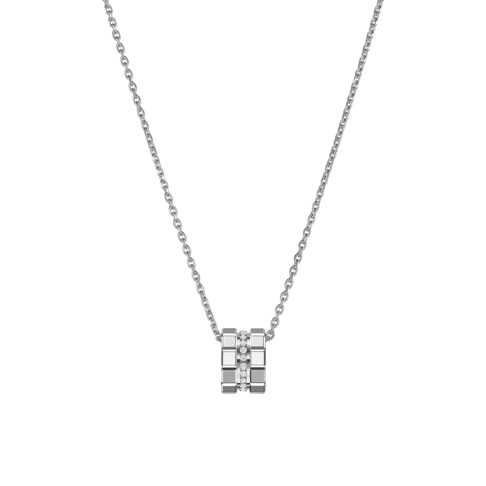 Chopard Ice Cube Pendant, Ethical White Gold, Diamonds Chopard Ice Cube Pendant, Ethical White Gold, Diamonds
