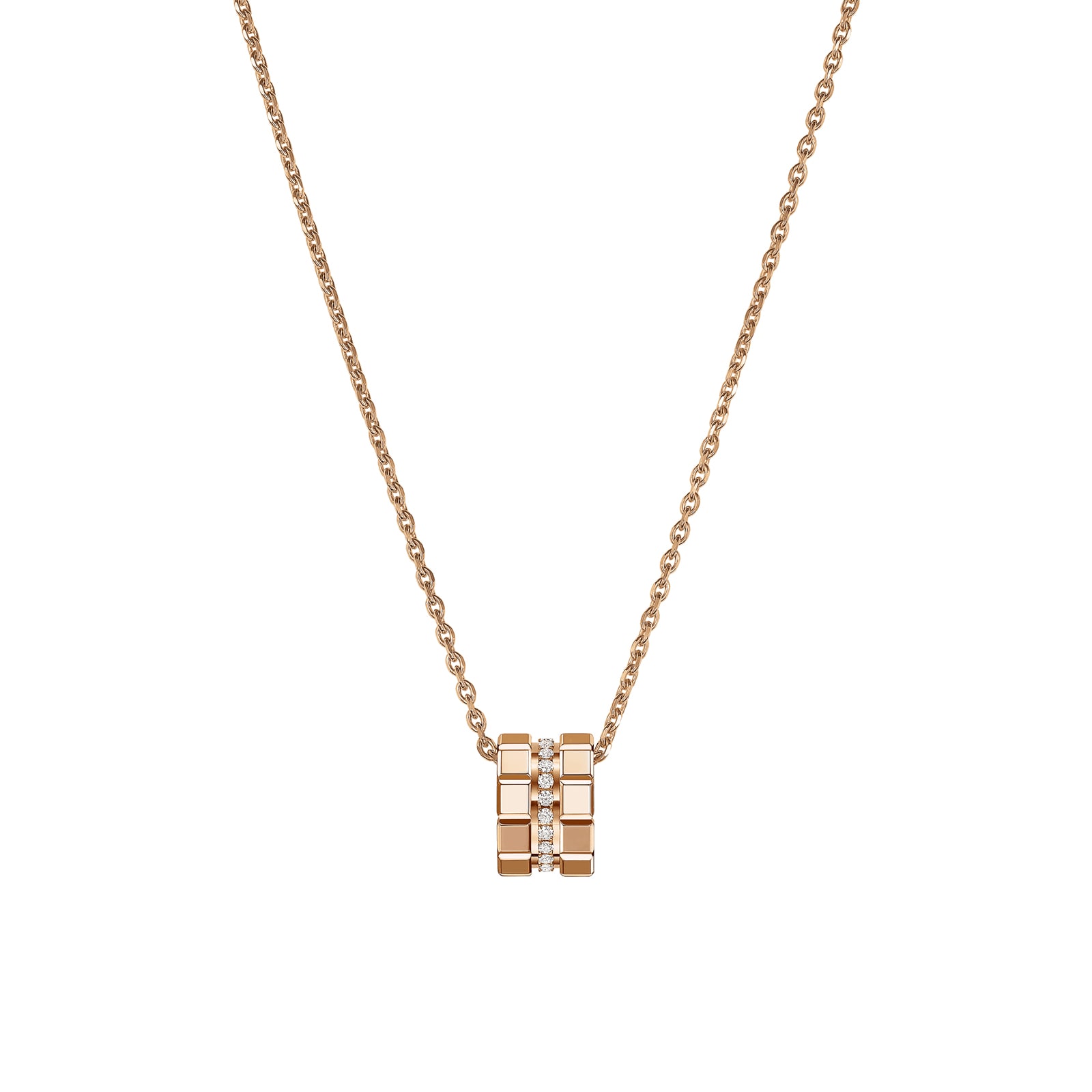 Chopard Ice Cube Pendant, Ethical Rose Gold, Diamonds Chopard Ice Cube Pendant, Ethical Rose Gold, Diamonds