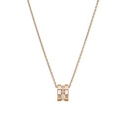 12950935 - Ice Cube Pendant, Ethical Rose Gold, Diamonds