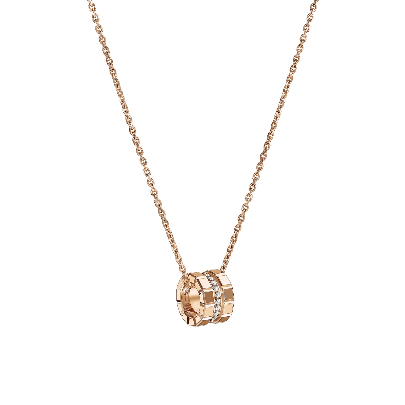 Chopard Ice Cube Pendant, Ethical Rose Gold, Diamonds Chopard Ice Cube Pendant, Ethical Rose Gold, Diamonds