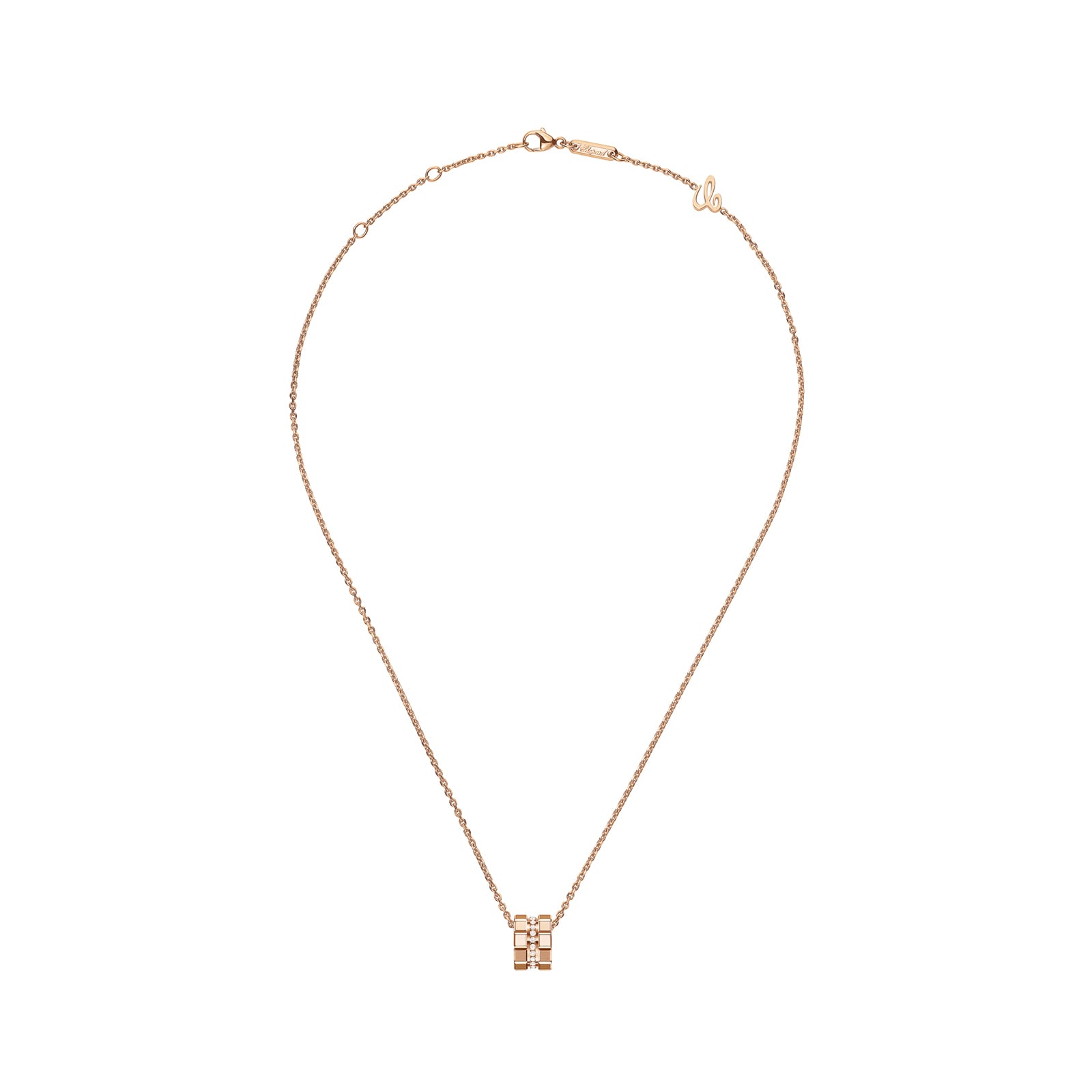 Chopard Ice Cube Pendant, Ethical Rose Gold, Diamonds Chopard Ice Cube Pendant, Ethical Rose Gold, Diamonds