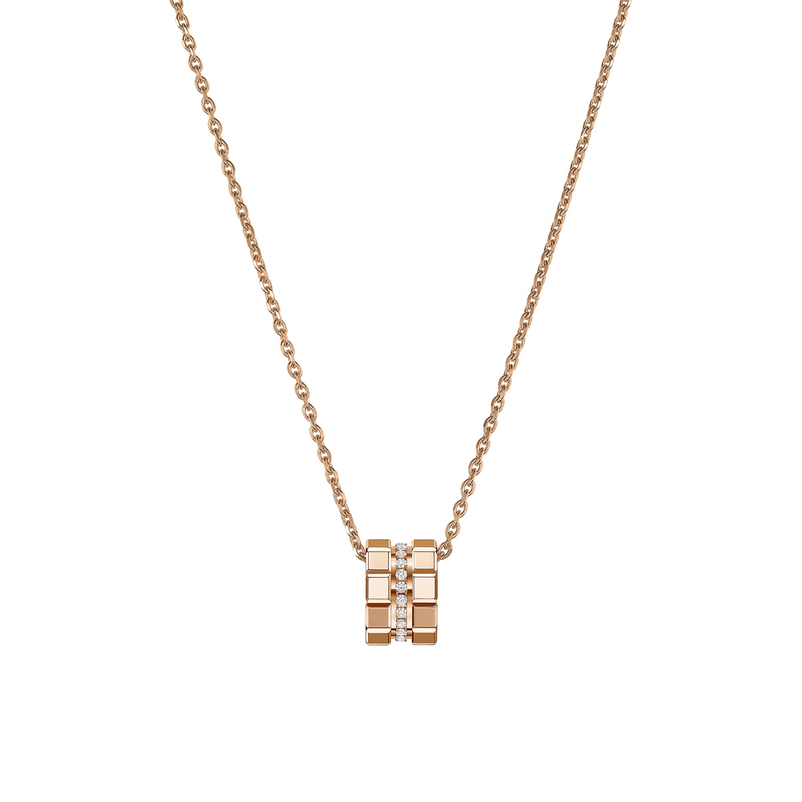 Chopard Ice Cube Pendant, Ethical Rose Gold, Diamonds Chopard Ice Cube Pendant, Ethical Rose Gold, Diamonds