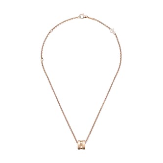 Chopard Ice Cube Pendant Necklace In Ethical 18ct Rose Gold Chopard Ice Cube Pendant Necklace In Ethical 18ct Rose Gold