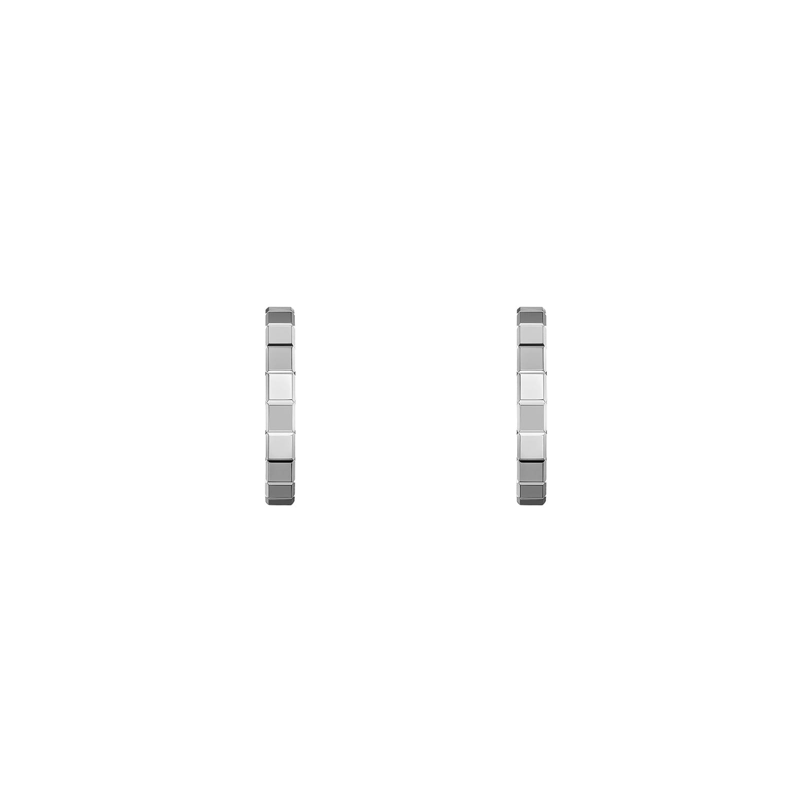 Chopard Ice Cube White Gold Hoop Earring Chopard Ice Cube White Gold Hoop Earring