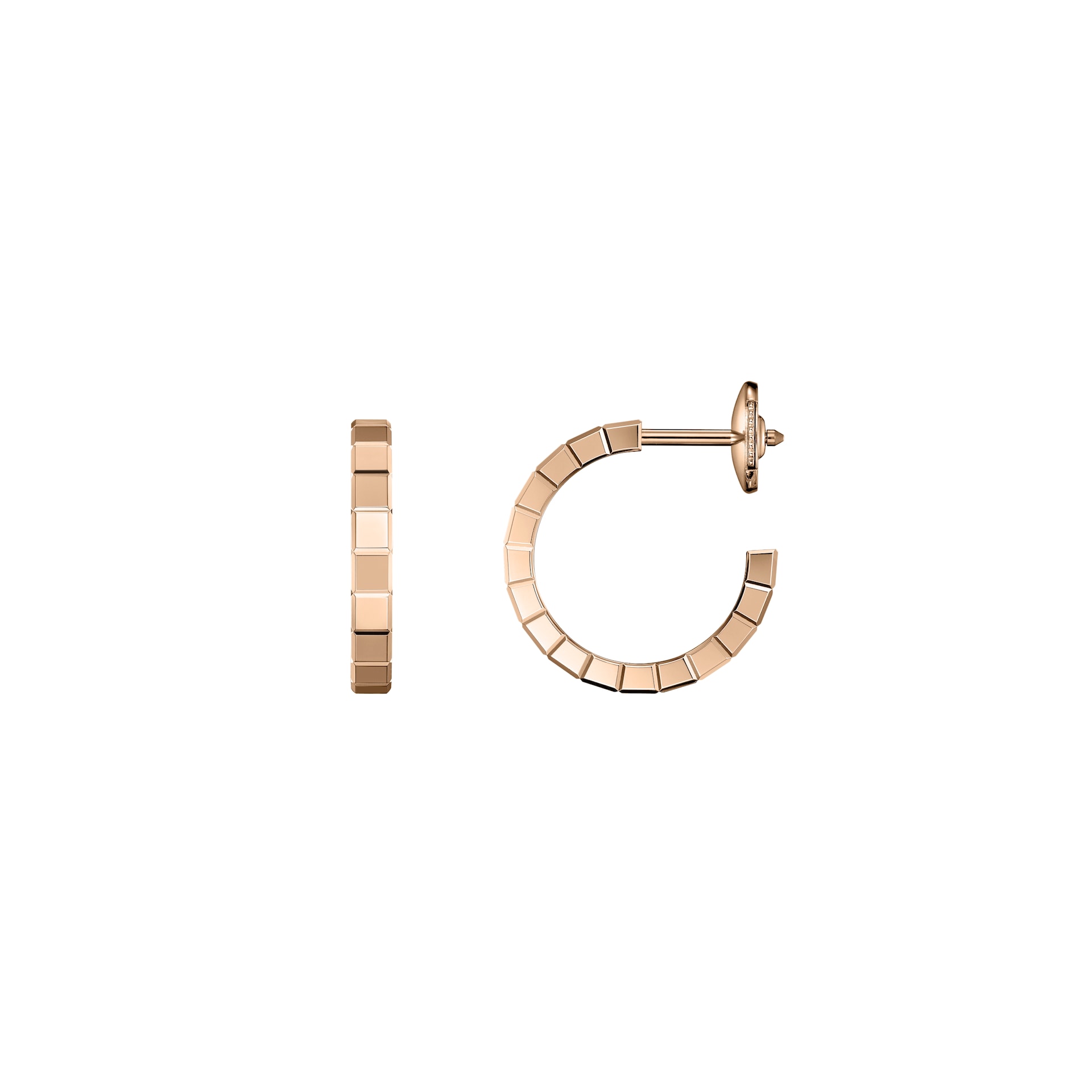 Chopard Ice Cube Rose Gold Hoop Earring