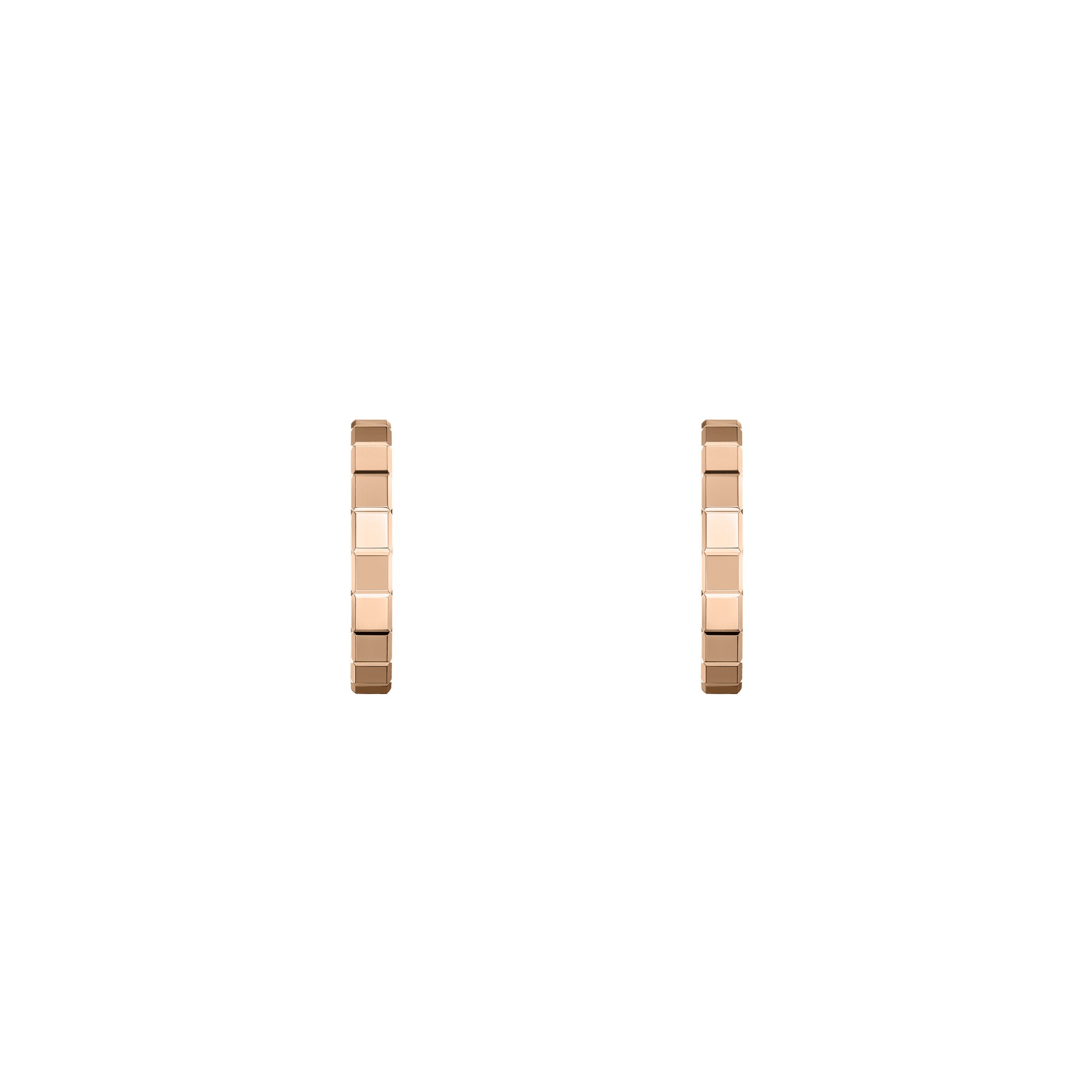 Chopard Ice Cube Rose Gold Hoop Earring Chopard Ice Cube Rose Gold Hoop Earring