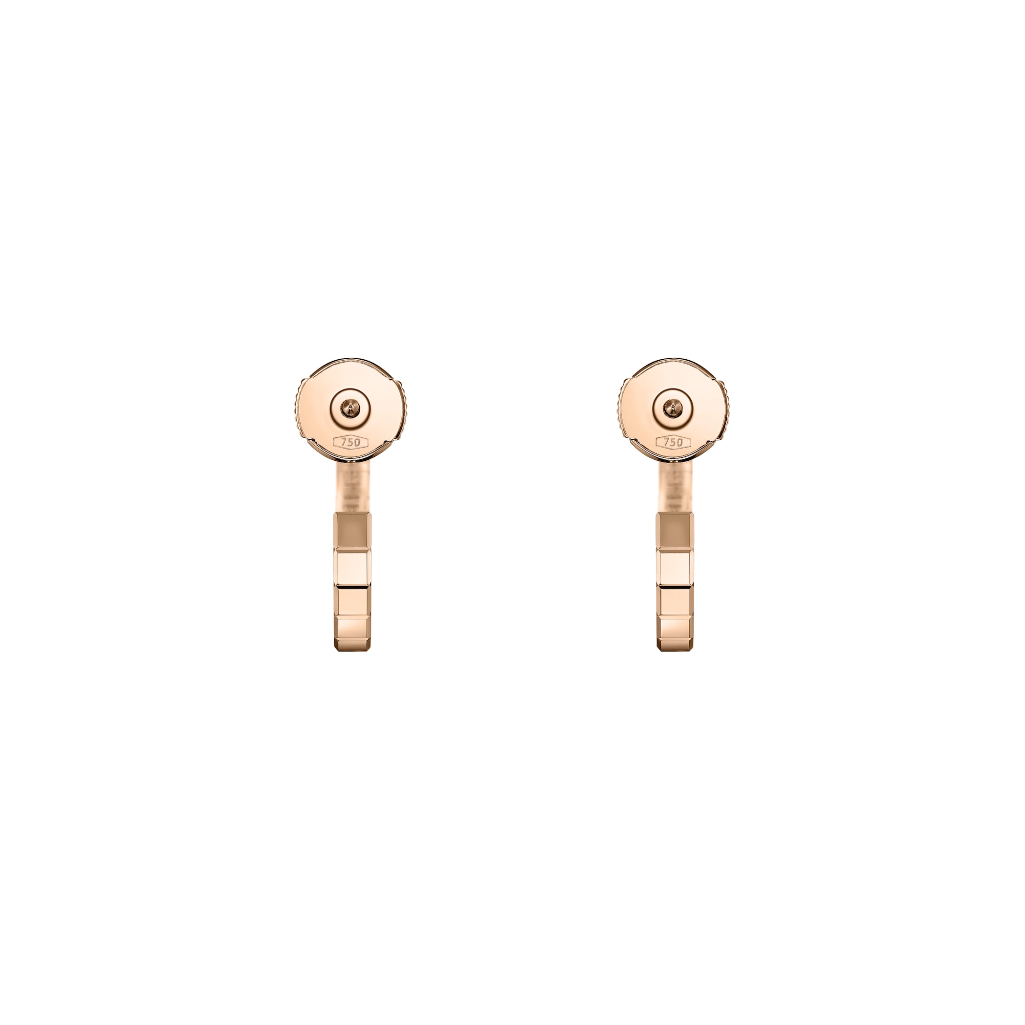 Chopard Ice Cube Rose Gold Hoop Earring Chopard Ice Cube Rose Gold Hoop Earring