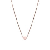 Chopard My Happy Hearts Necklace, Ethical Rose Gold, Pink Opal