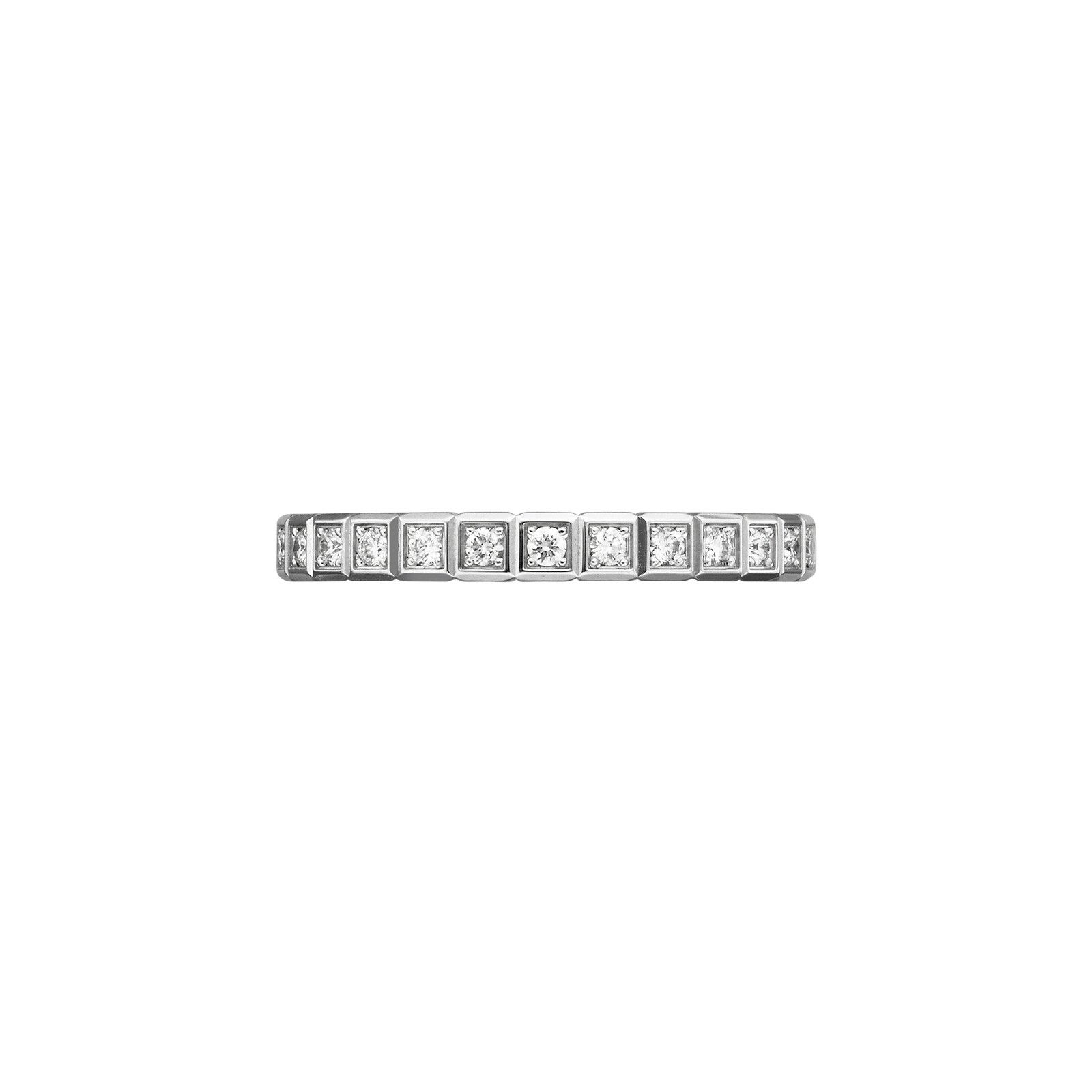 Chopard Ice Cube Ring, ethical white gold, full-set diamonds