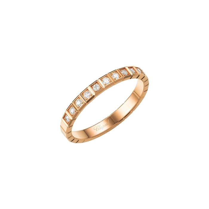 Chopard Ice Cube Ring, Ethical Rose Gold, Half-Set Diamonds