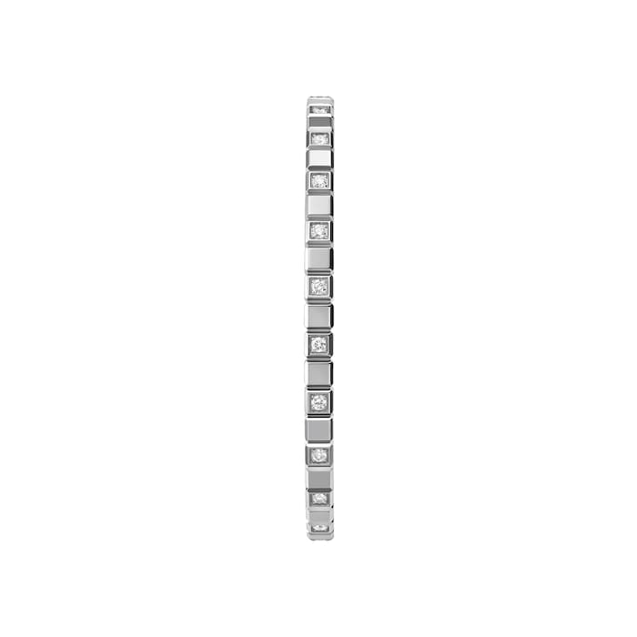 Chopard Ice Cube Bangle, Ethical White Gold, Half Set Diamonds