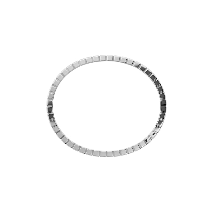 Chopard Ice Cube Bangle, Ethical White Gold, Half Set Diamonds