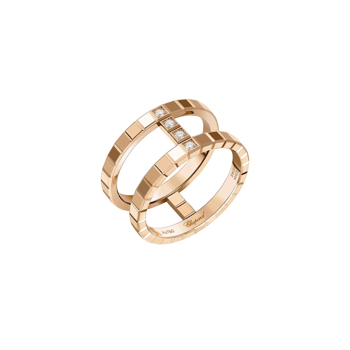 Chopard Ice Cube Ring, Ethical Rose Gold, Diamonds