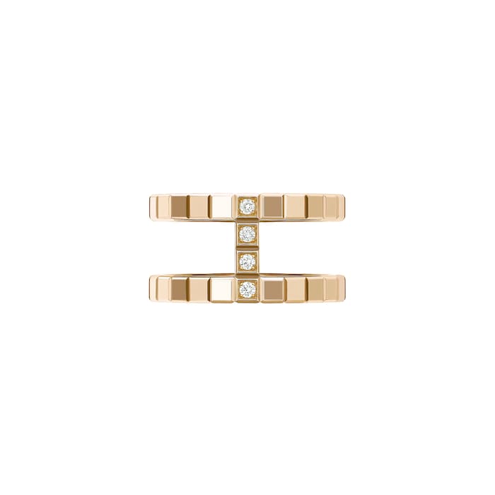 Chopard Ice Cube Ring, Ethical Rose Gold, Diamonds