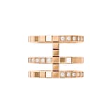 Chopard Ice Cube Ring, ethical rose gold, diamonds