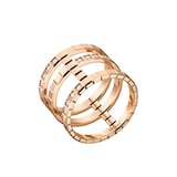 Chopard Ice Cube Ring, ethical rose gold, diamonds