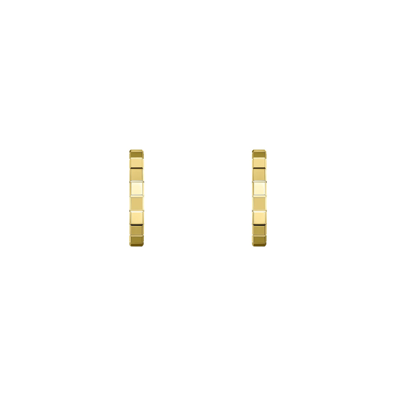 Chopard Ice Cube Yellow Gold Hoop Earring Chopard Ice Cube Yellow Gold Hoop Earring