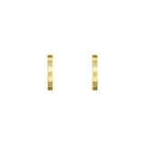 Chopard Ice Cube Yellow Gold Hoop Earring