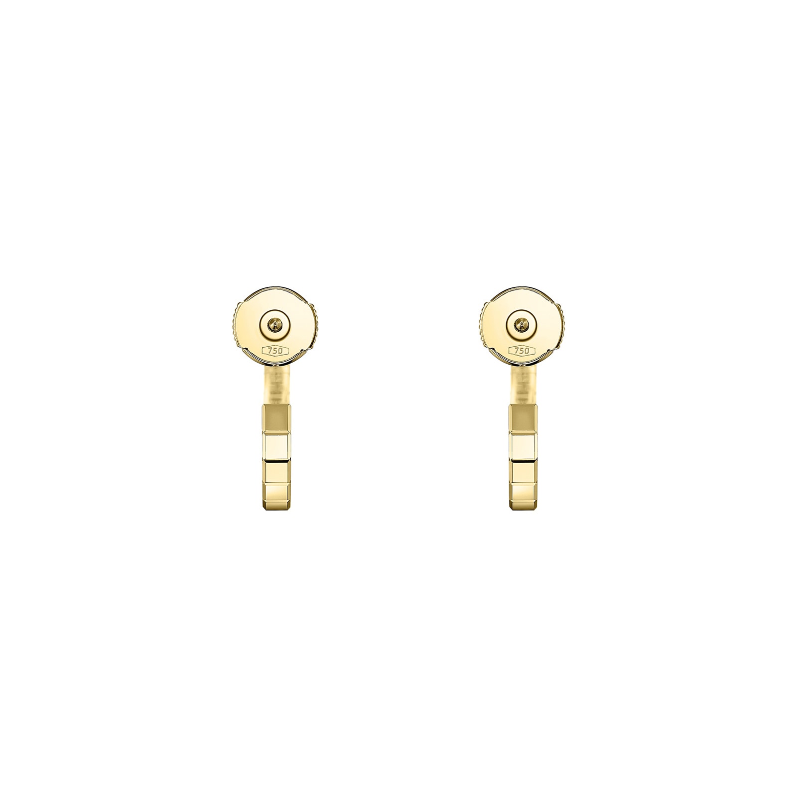 Chopard Ice Cube Yellow Gold Hoop Earring Chopard Ice Cube Yellow Gold Hoop Earring