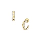 Chopard Ice Cube Yellow Gold & Diamond Hoop Earring