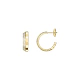 Chopard Ice Cube Yellow Gold & Diamond Hoop Earring