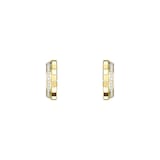 Chopard Ice Cube Yellow Gold & Diamond Hoop Earring