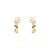 Chopard Ice Cube Yellow Gold & Diamond Hoop Earring