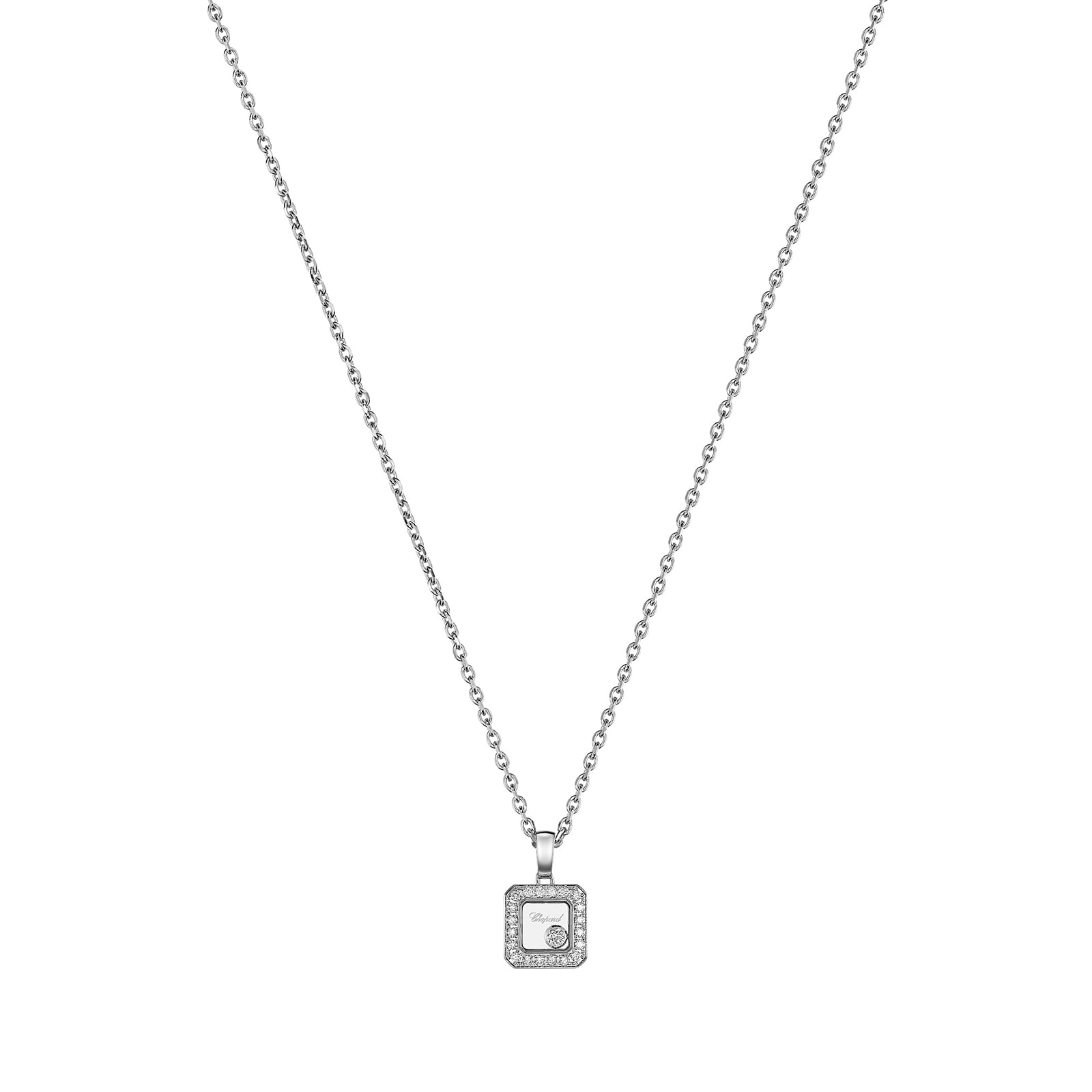 Happy Diamonds Icons Pendant, Ethical White Gold, Diamonds