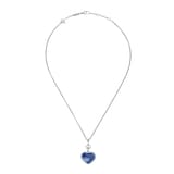 Chopard Happy Hearts Pendant, Ethical White Gold, Diamonds, Blue Mother Of Pearl