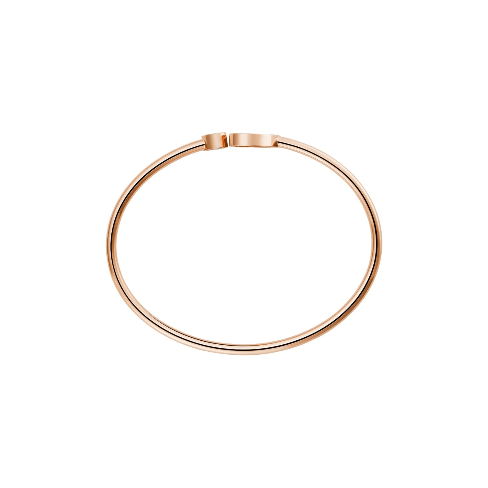 Chopard Happy Hearts Bangle In Ethical 18ct Rose Gold With Diamond And Mother Of Pearl - Size Medium Chopard Happy Hearts Bangle In Ethical 18ct Rose Gold With Diamond And Mother Of Pearl - Size Medium