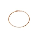 Chopard Happy Hearts Bangle In Ethical 18ct Rose Gold With Diamond And Mother Of Pearl - Size Medium