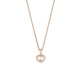 Chopard Happy Hearts Pendant In Ethical 18ct Rose Gold With Diamond