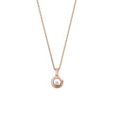 Chopard Happy Diamonds Icons Pendant In Ethical 18ct Rose Gold With Diamond