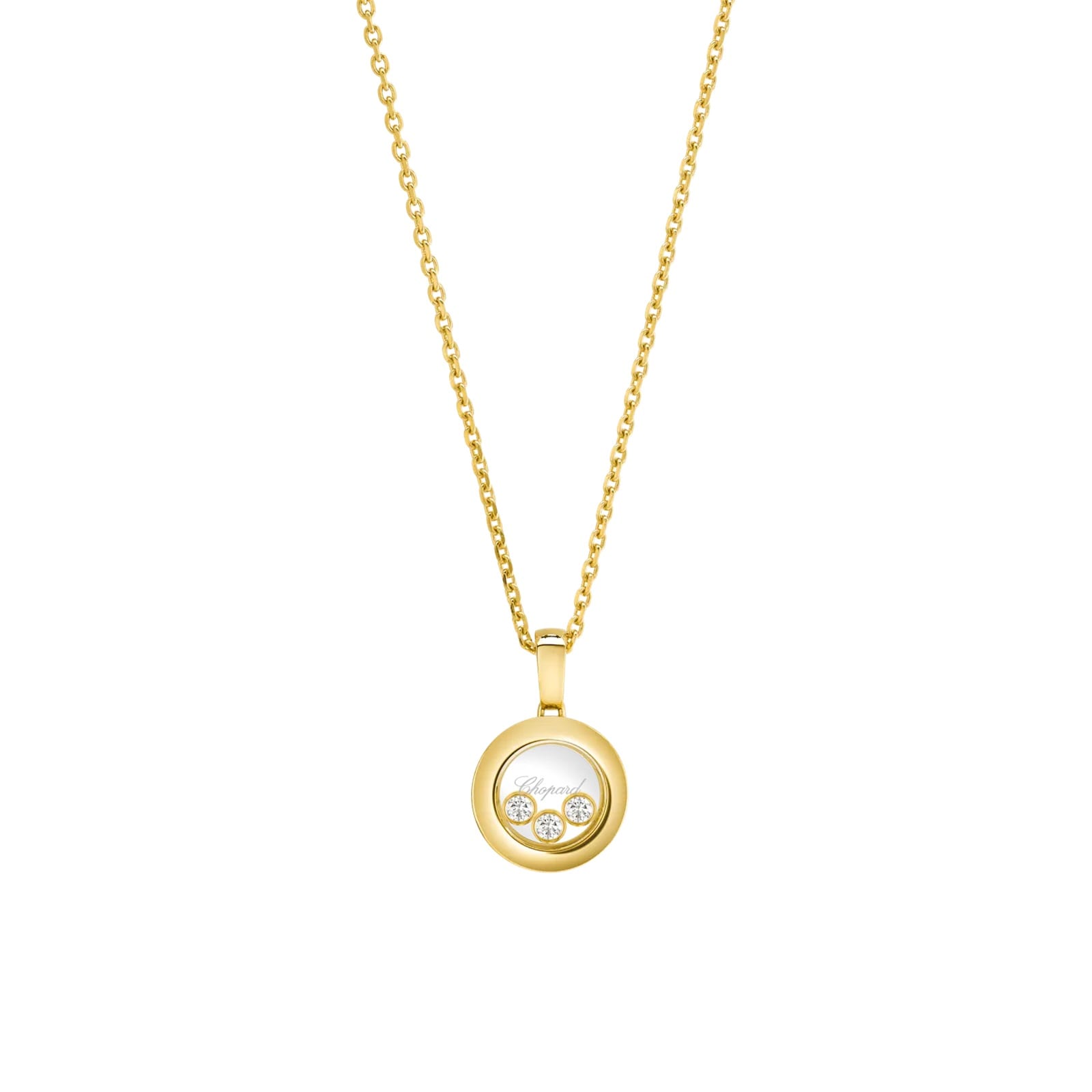 Chopard Happy Diamonds Icons Pendant In Ethical 18ct Yellow Gold With Diamonds